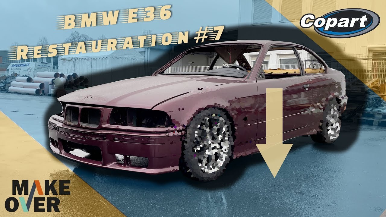 BMW E36 Restauration #7 / Gewindefahrwerk & Felgen / Tiefer als die Polizei erlaubt?|Copart MakeOver