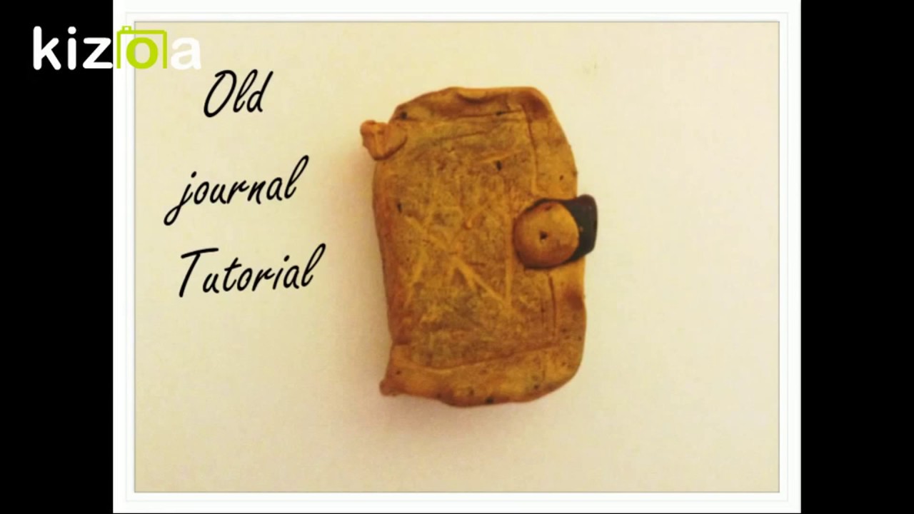 Old Journal tutorial||Polymer Clay||-ArtOfClay-