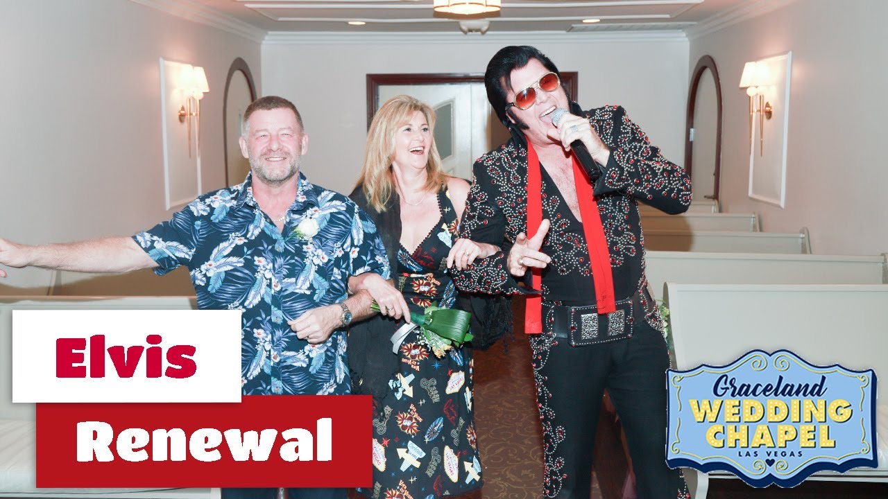 Ellen & Gary's Elvis Renewal Ceremony at Graceland Chapel | Las Vegas