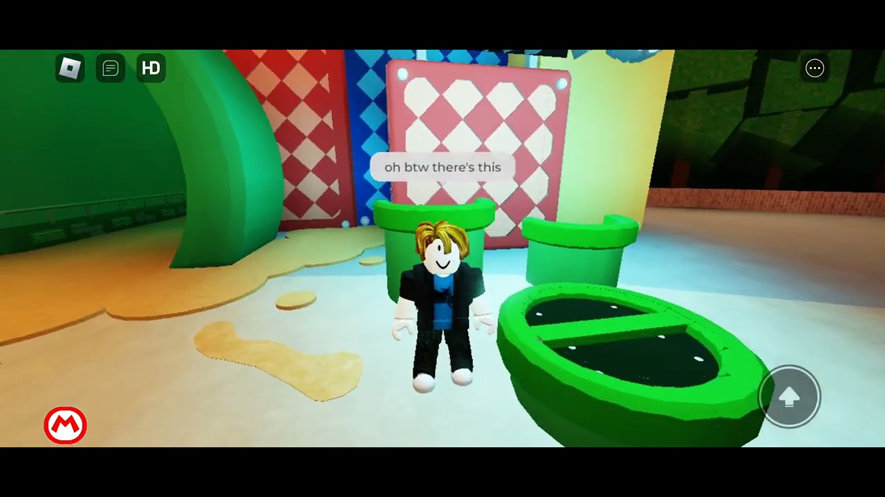 trying Roblox super Nintendo world