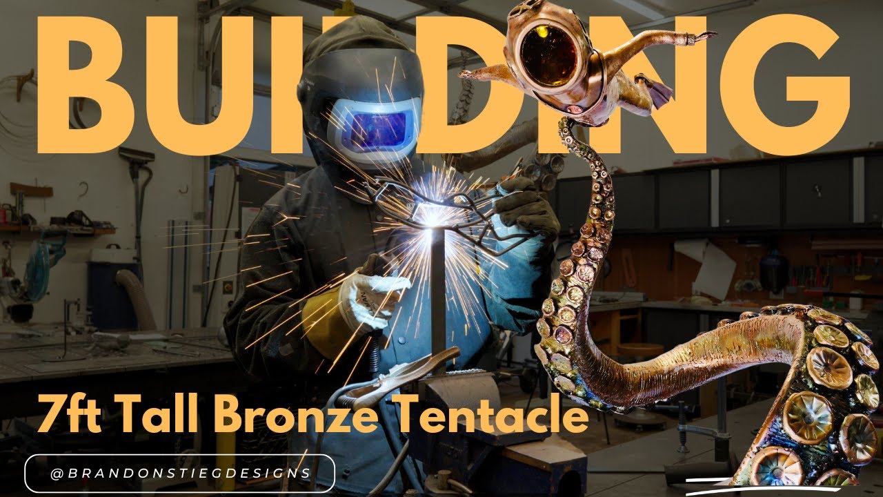 Building a 7FT Tall Octopus Tentacle with Steel & Bronze