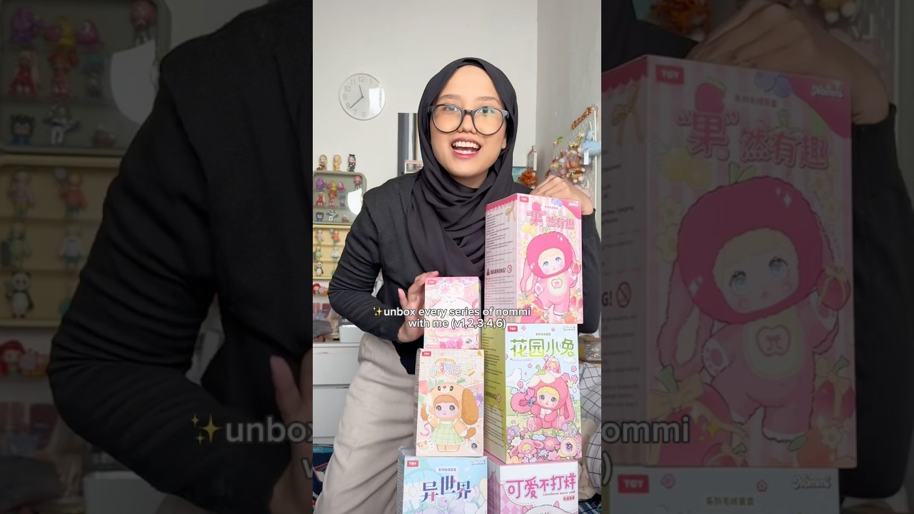 unboxing every series of nommi blind boxes!! (part 1) #nommi #blindbox #unboxing  #mysterybox