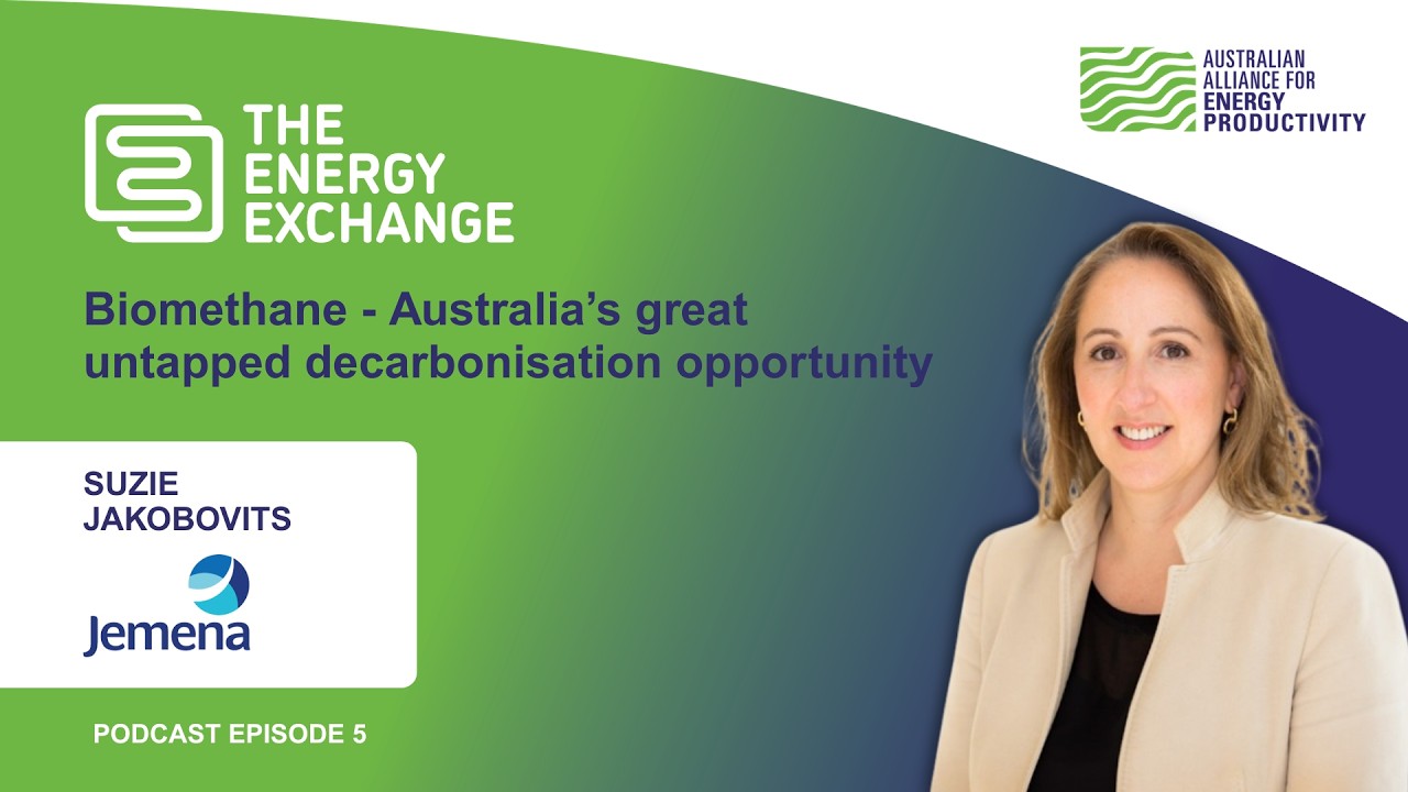 Suzie Jakobovits from Jemena - Episode 5 of  The Energy Exchange podcast from A2EP