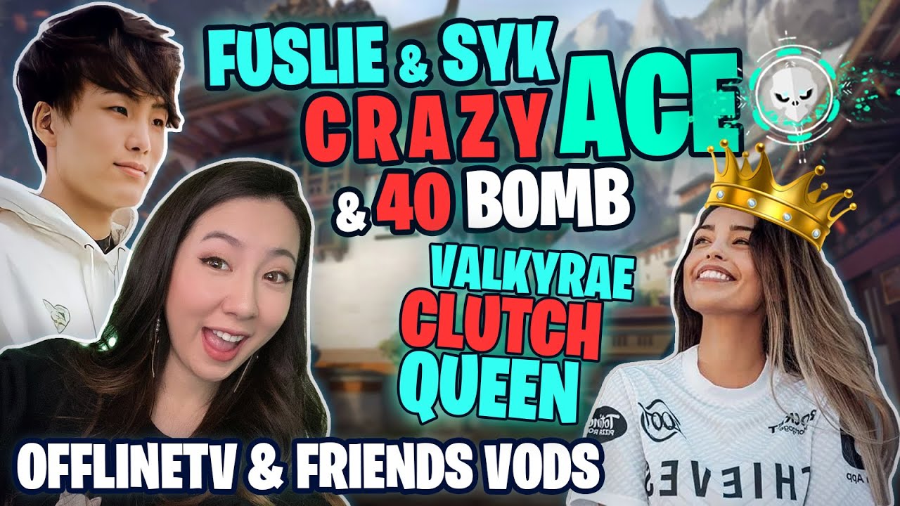 Sykkuno & Fuslie Double ACE! Leslie dropping a 40 BOMB l Valkyrae's Clutch Queen Plays ft Corpse