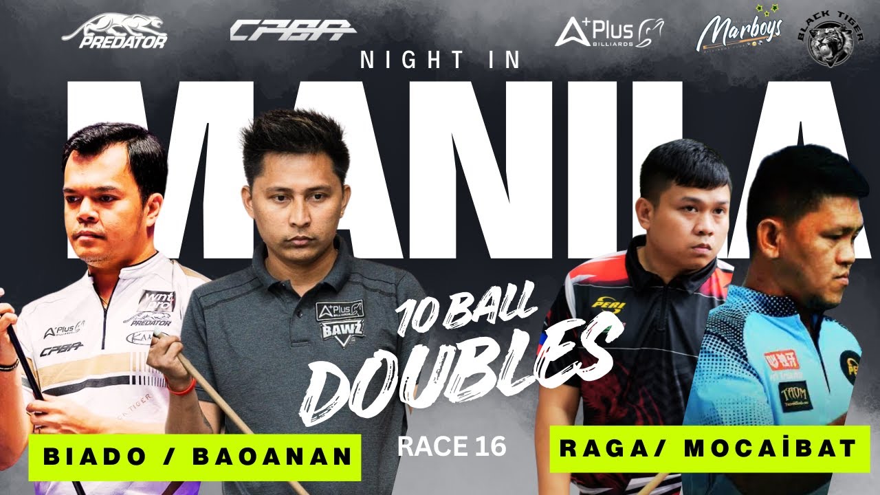 PART 2 | Biado/Baoanan VS Raga/Mocaibat 10 balls doubles race 16