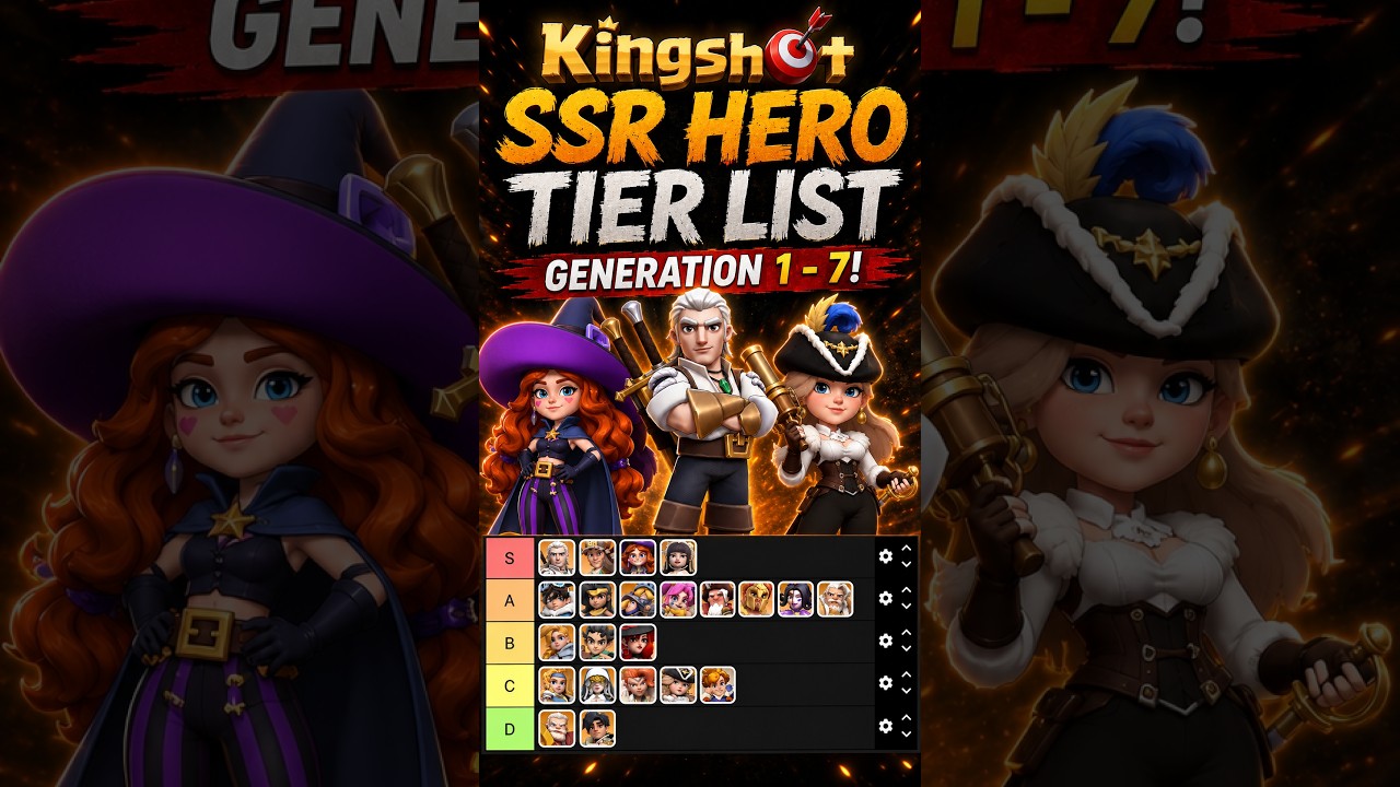 Kingshot!  ULTIMATE SSR Tier List Generation 1-7!
