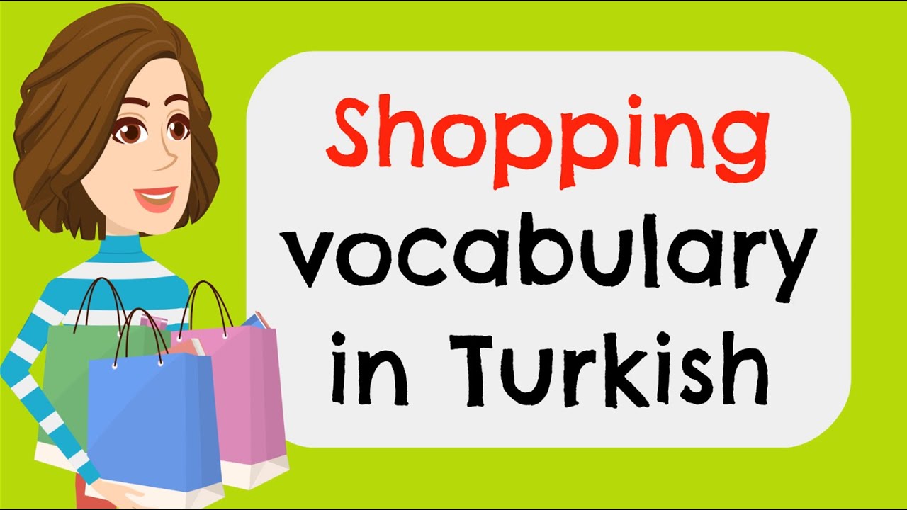 Shopping vocabulary in Turkish #basicturkish