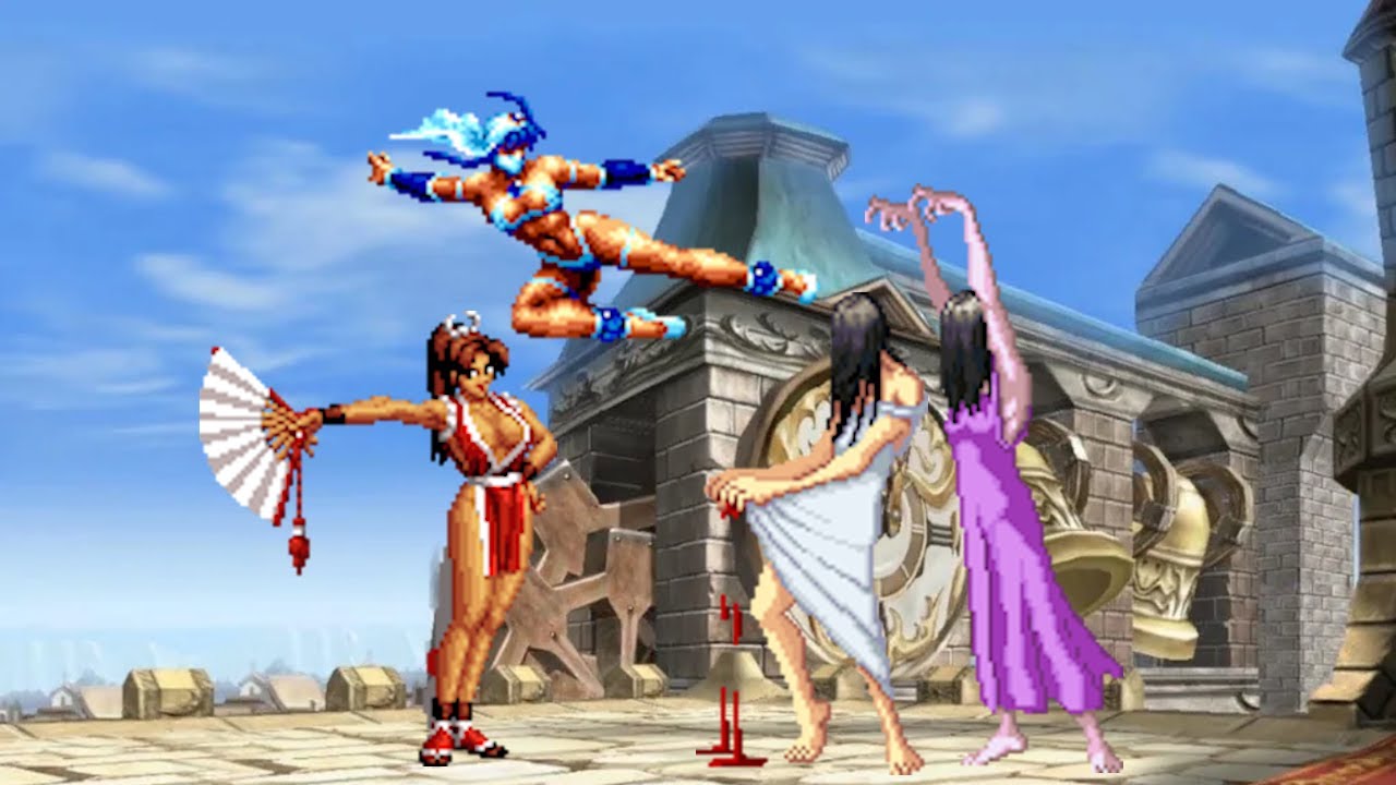 Mai Shiranui & Arabian Moon vs Ella Team | Epic 2v2 MUGEN Battle