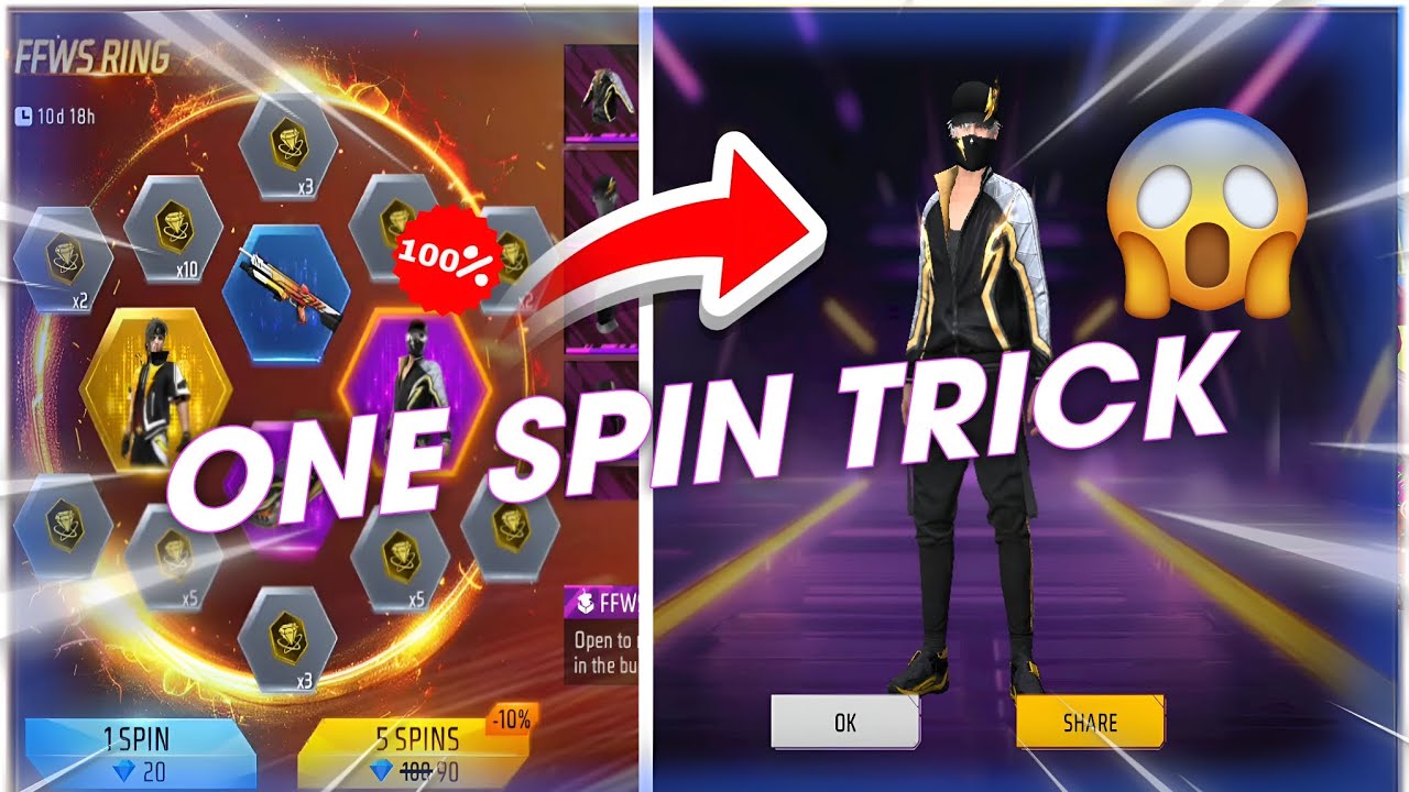 FFWS Ring Event Spin Trick 😱 | Got FFWS Bundle in Just 1 Spin 🤯2025