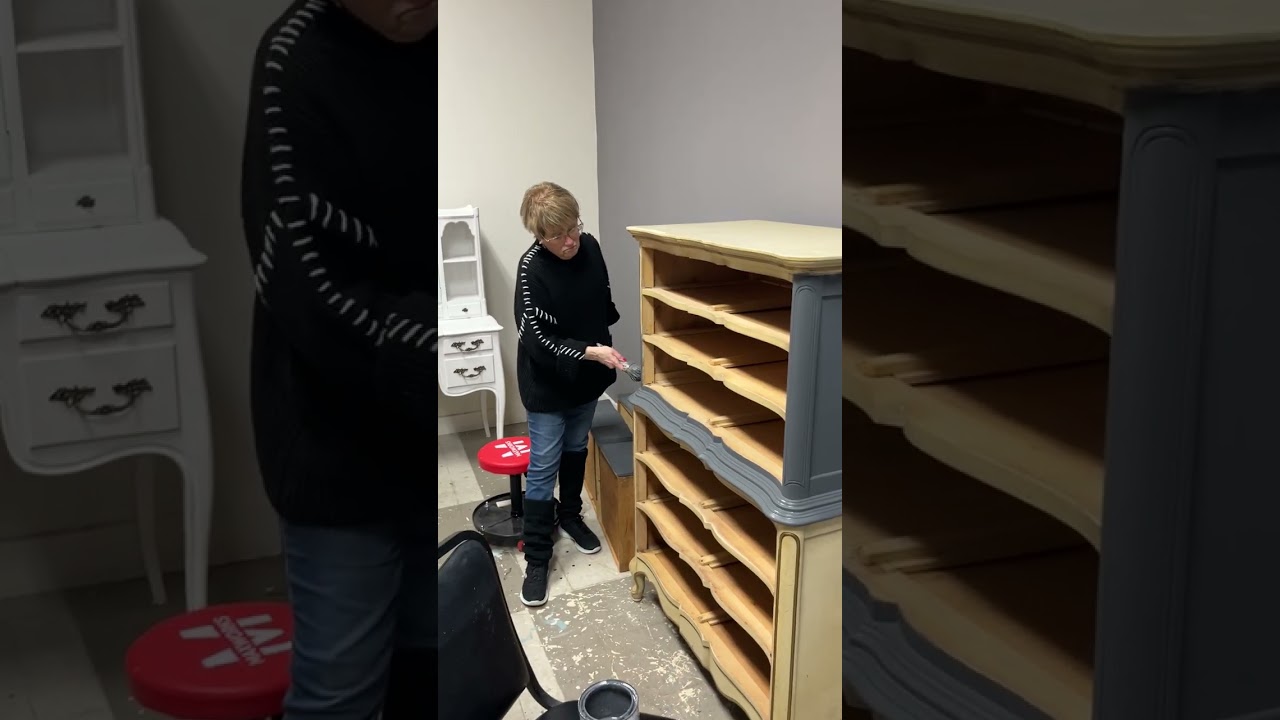 Vintage Furniture flipping for a profit using Annie Sloan Chalk Paint! Subscribe and see!