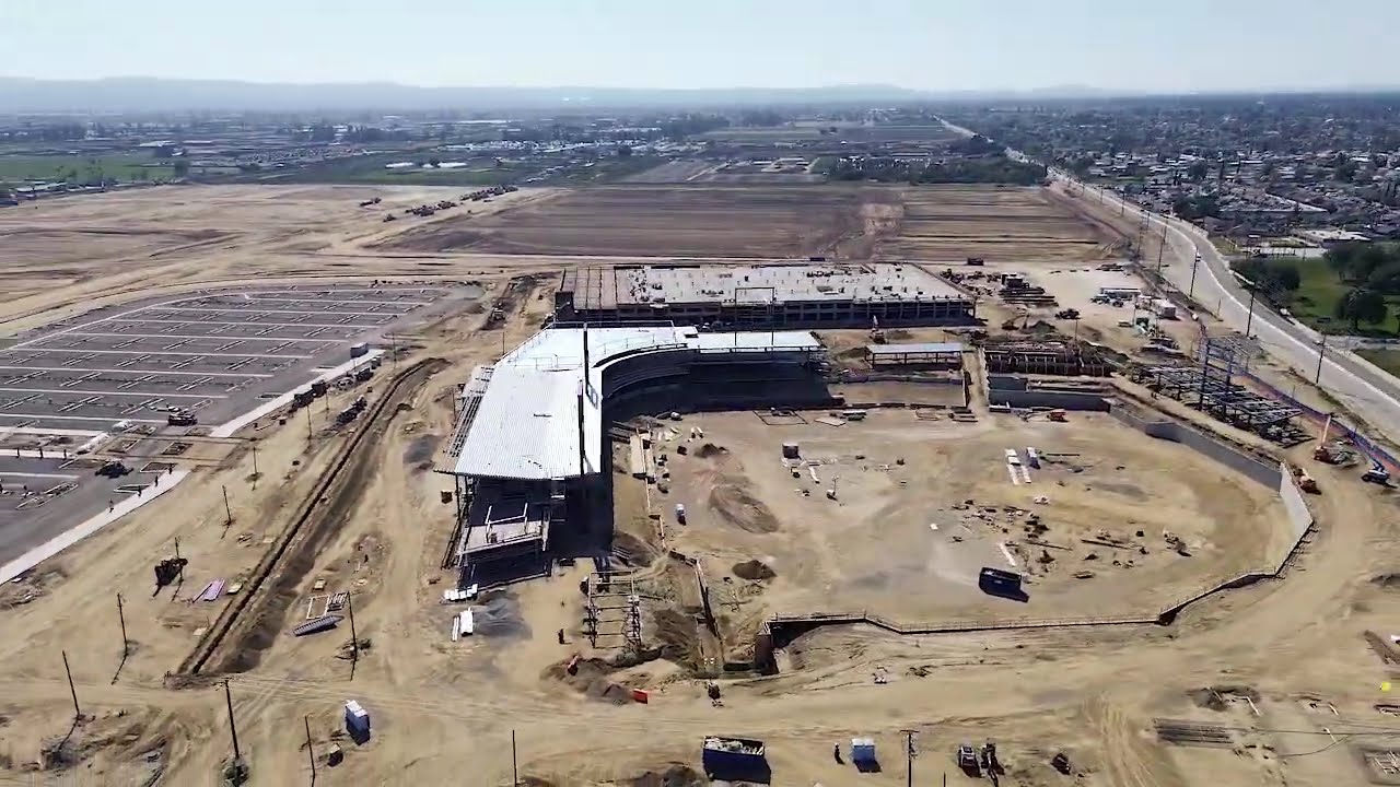 DRONE FLIGHT OVER #ontariocalifornia  SPORTS EMPIRE UPDATE