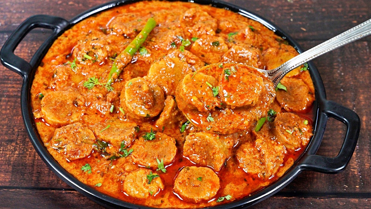 Traditional Gatte ki Sabzi with Homemade Gatte - Gatte ki Sabzi | Rajasthani Curry Recipe