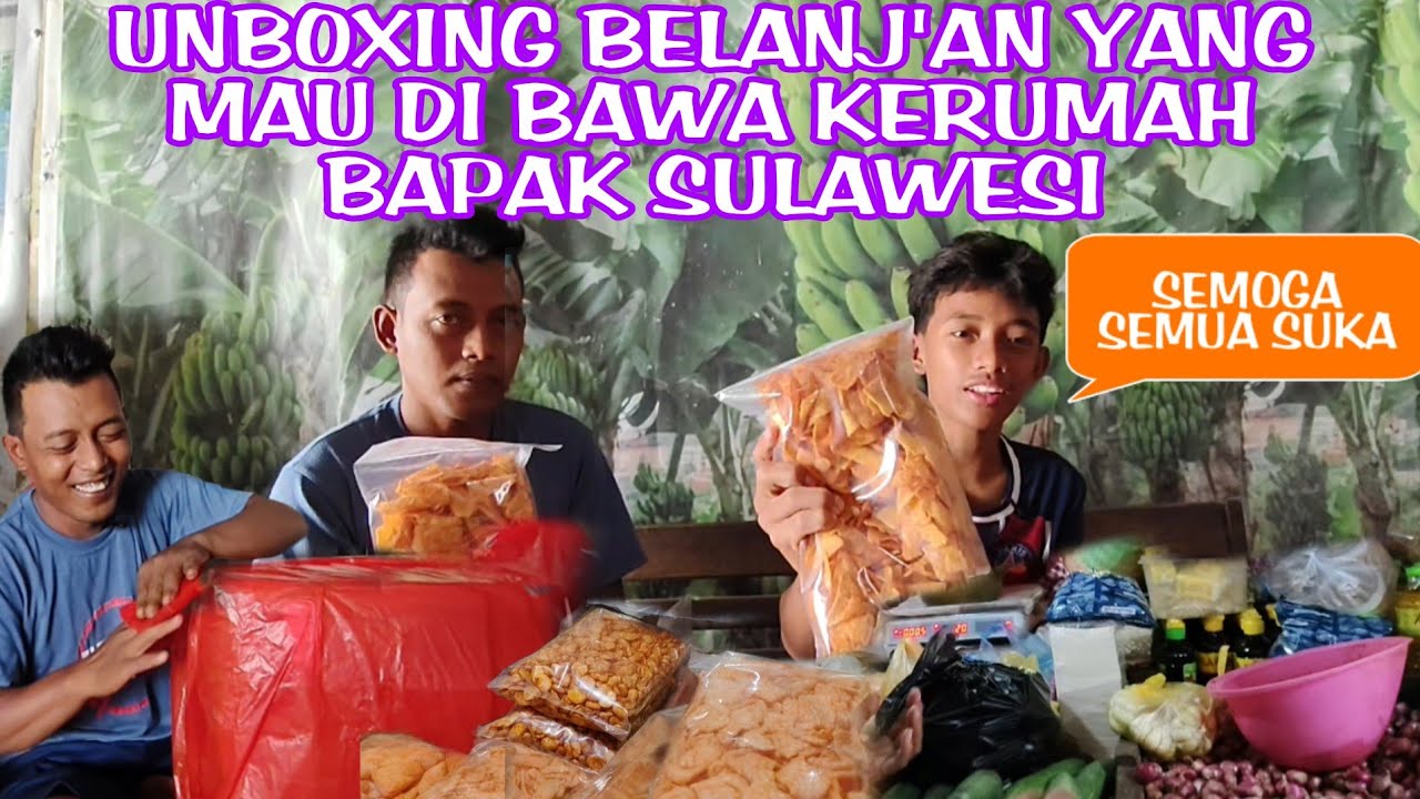 BONGKAR BELANJA'AN BERSAMA KEVIN TADI SIAP DI BAWA KE SULAWESI BUAT BAPAK