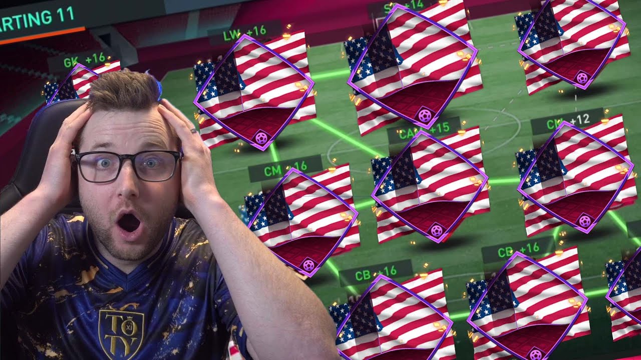 Full Max Rated USA World Cup Squad Builder on FIFA Mobile 22!