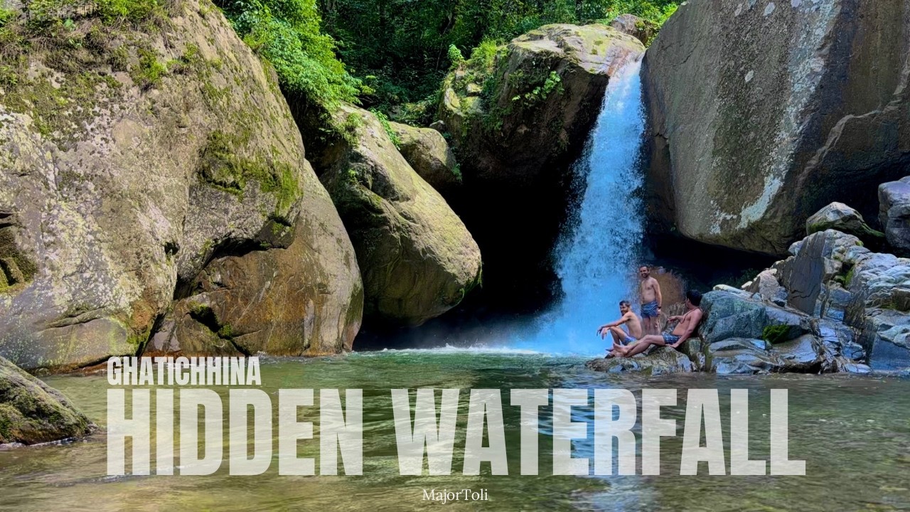 Hidden Waterfall in Ghatichhina, Pokhara | Ghatichhina | MajorToli #hidden #waterfall
