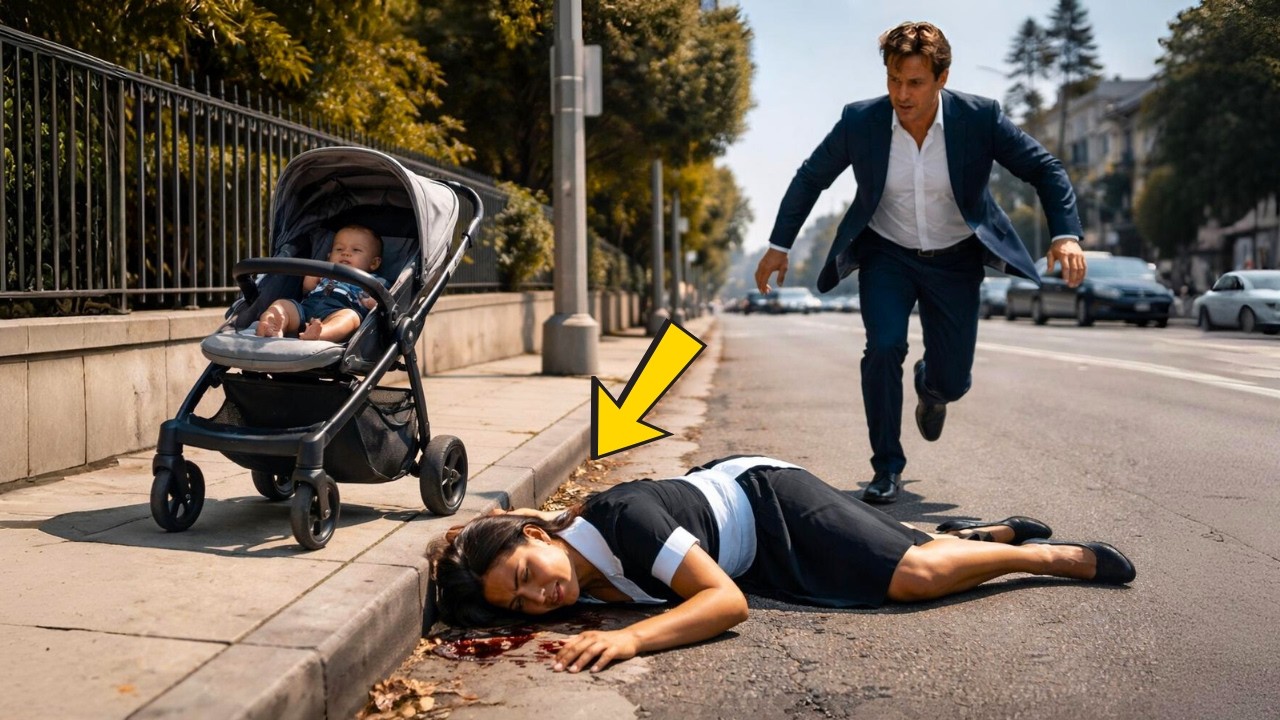 NIÑERA FUE ATROPELLADA SALVANDO AL HEREDERO… CUANDO EL MILLONARIO VIO SU SANGRE, RECONOCIÓ UNA MARCA