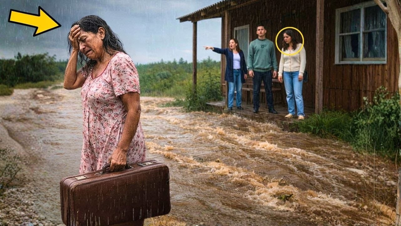 La viuda fue expulsada por sus propios hijos bajo la lluvia — ella regresó rica y los hizo llorar