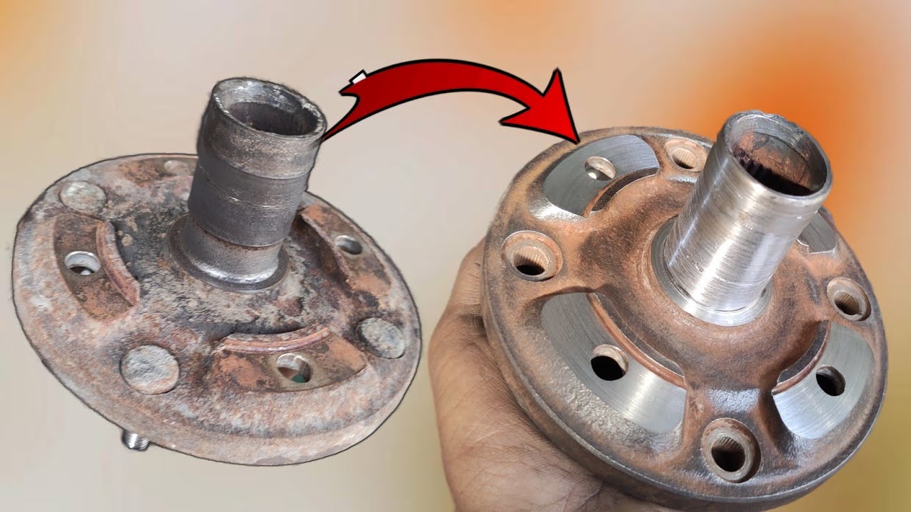 How to repair Suzuki Mehran front wheel hub loses bearing