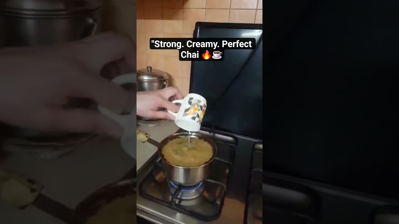 1 Minute Perfect Chai 🔥Creamy Desi Tea #Shorts #desifood #foodshorts