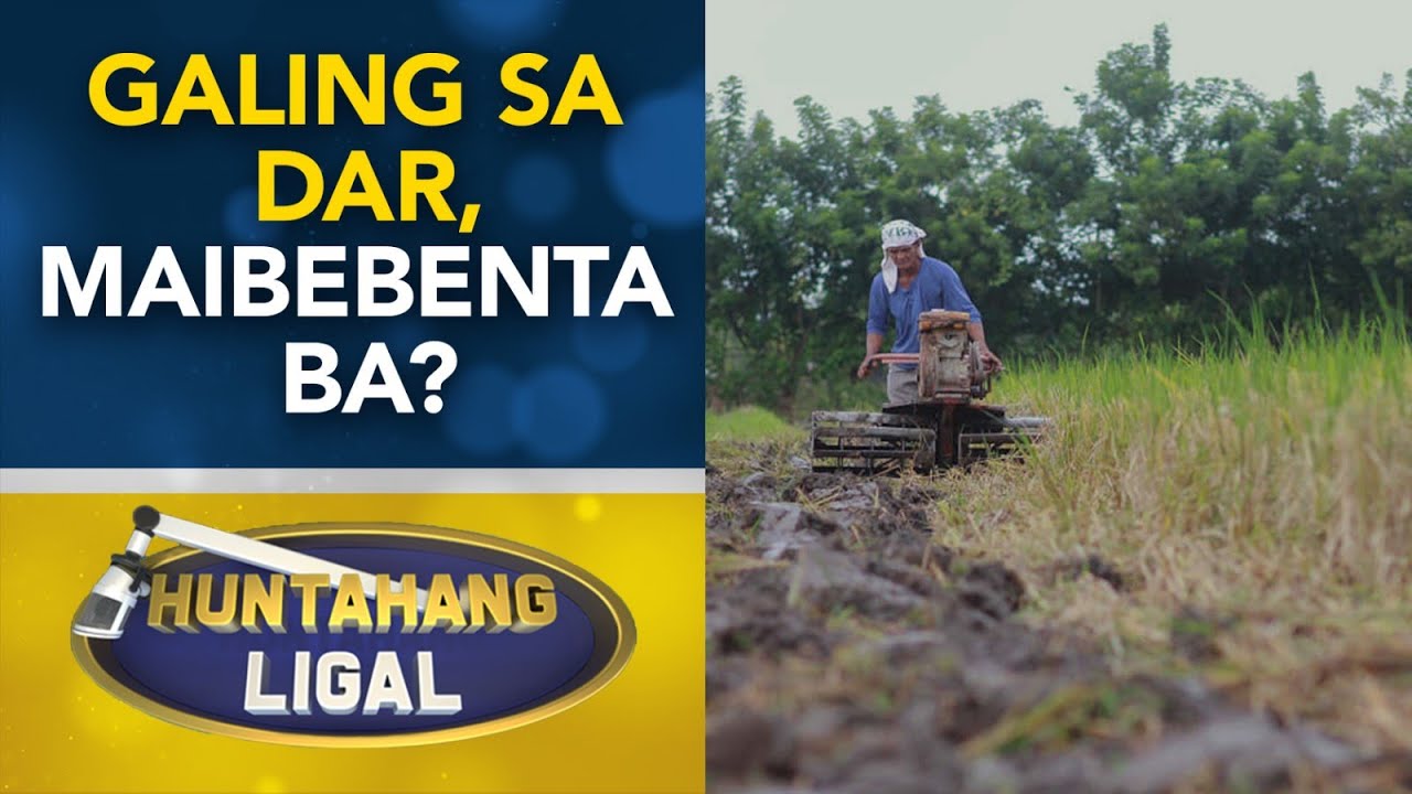 Maibebenta ba ang lupang bigay ng Department of Agrarian Reform?