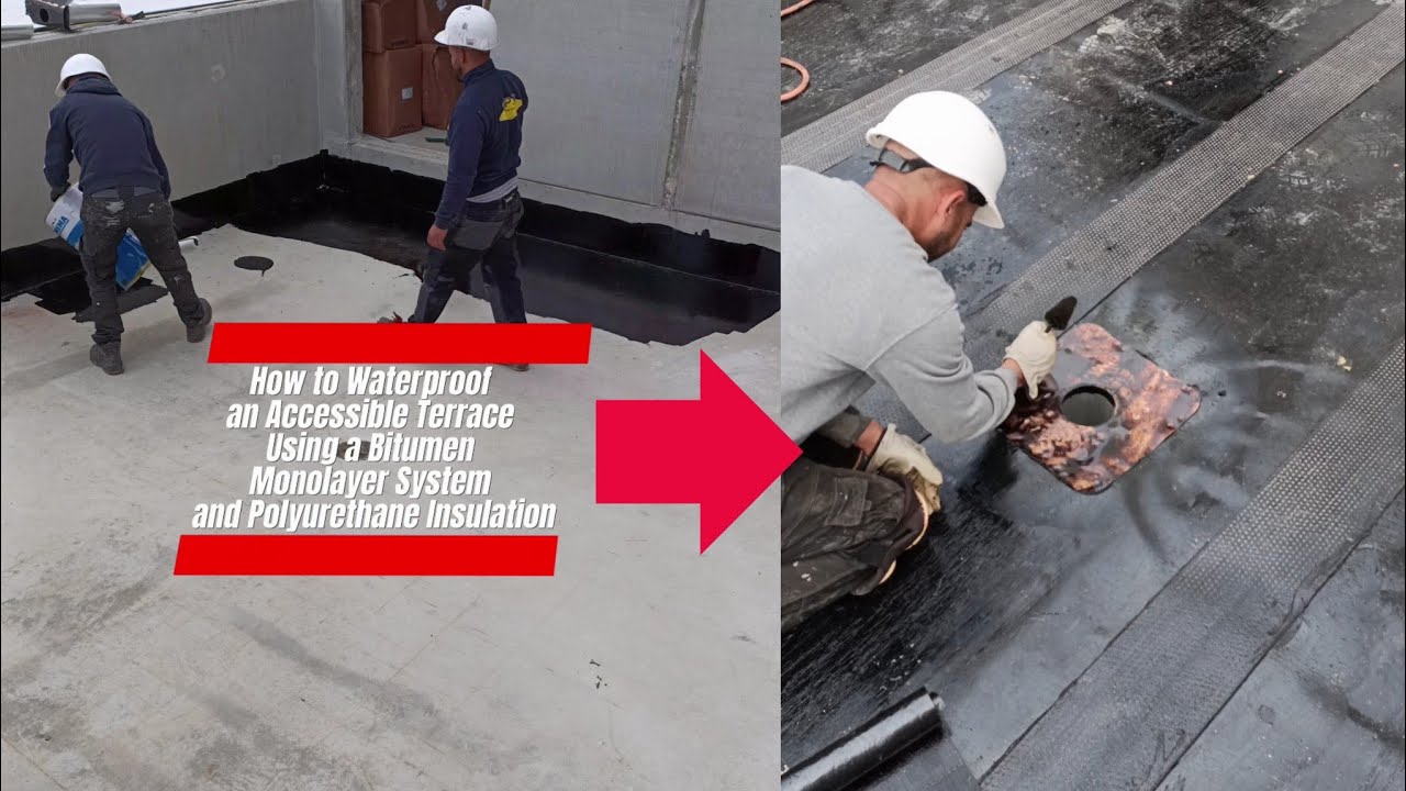 Étanchéité d'une Toiture Terrasse Accessible | Bitumen Monolayer & Polyuréthane Insulation