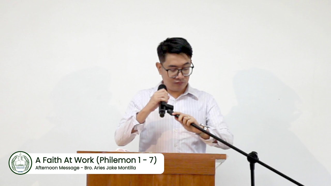 01/18/2026 - A Faith at Work (Philemon 1-7)