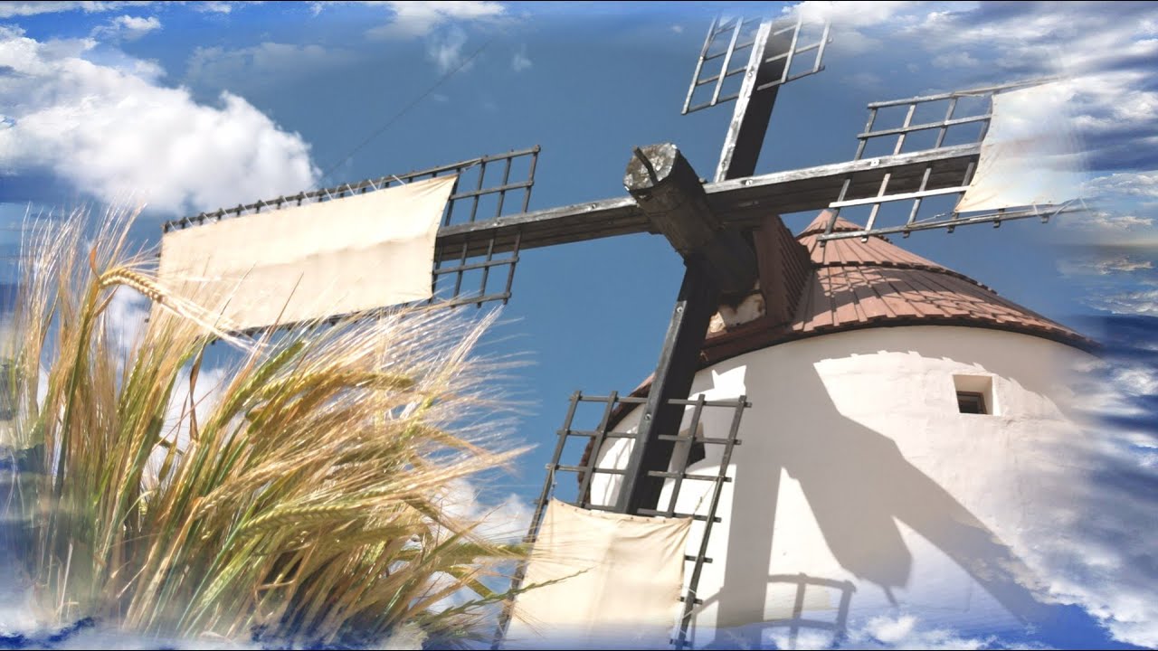 MOLIENDA CON DRON-MOLINO DE VIENTO DE MOTA DEL CUERVO,JUNTO A OTROS DE ALCAZAR, CRIPTANA Y CONSUEGRA