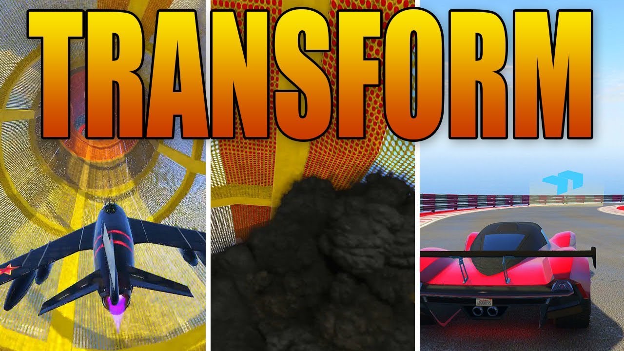 Grand Theft Auto 5 Online - TRANSFORM RACES! (Plane ➡️ Car)