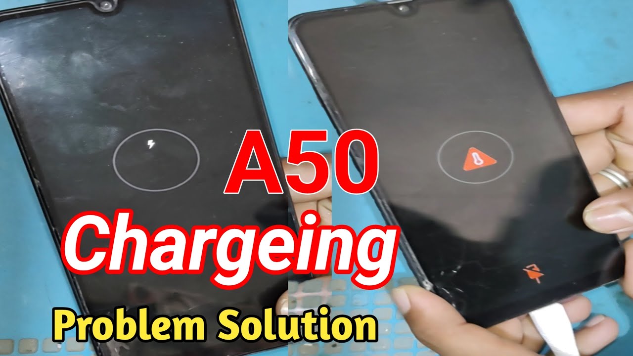 Samsung A50 charging problem | samsung black screen charging error logo solution