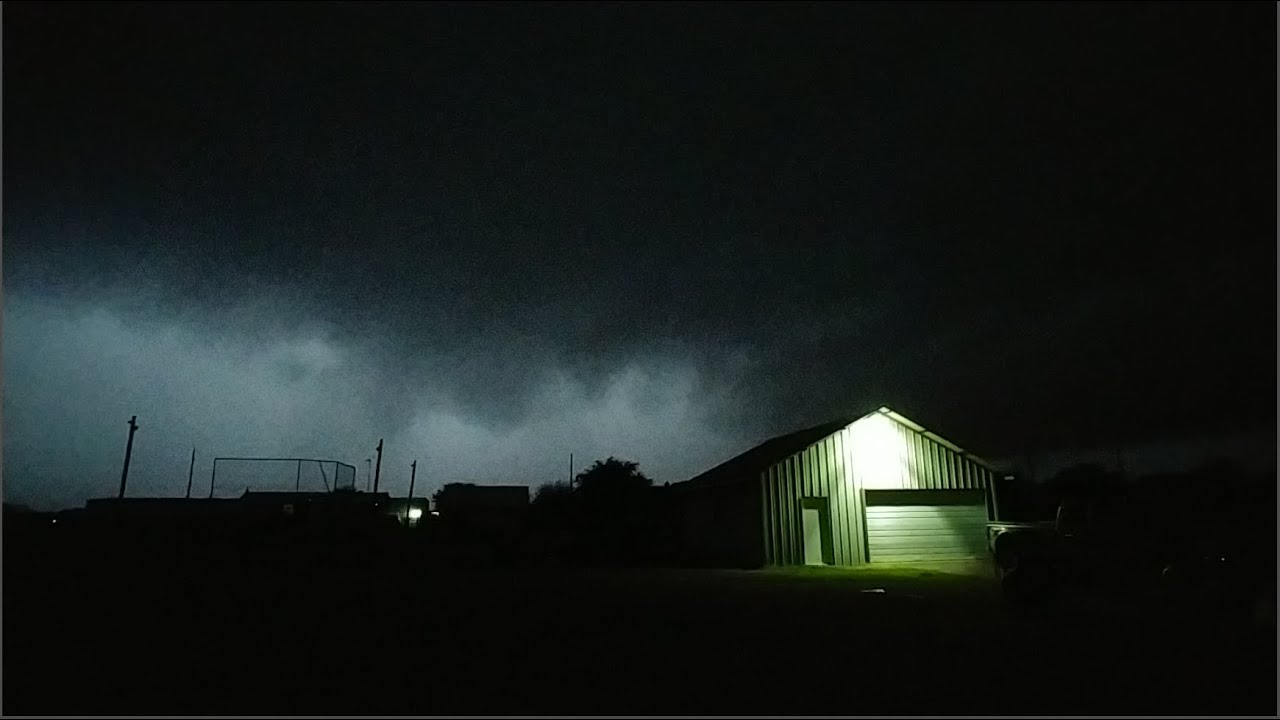 Tornado Warned Storm in Crowley Texas - January 10, 2020