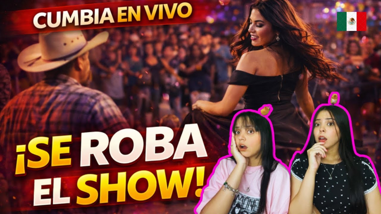 La chava de negro bailando y robando corazones, asi se debe bailar como el del sombrero--CUMBIA