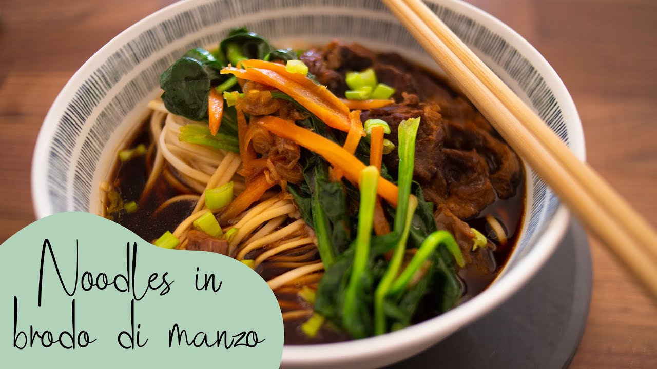 NOODLES in brodo di MANZO - Cucina Asiatica | RICETTA CINESE