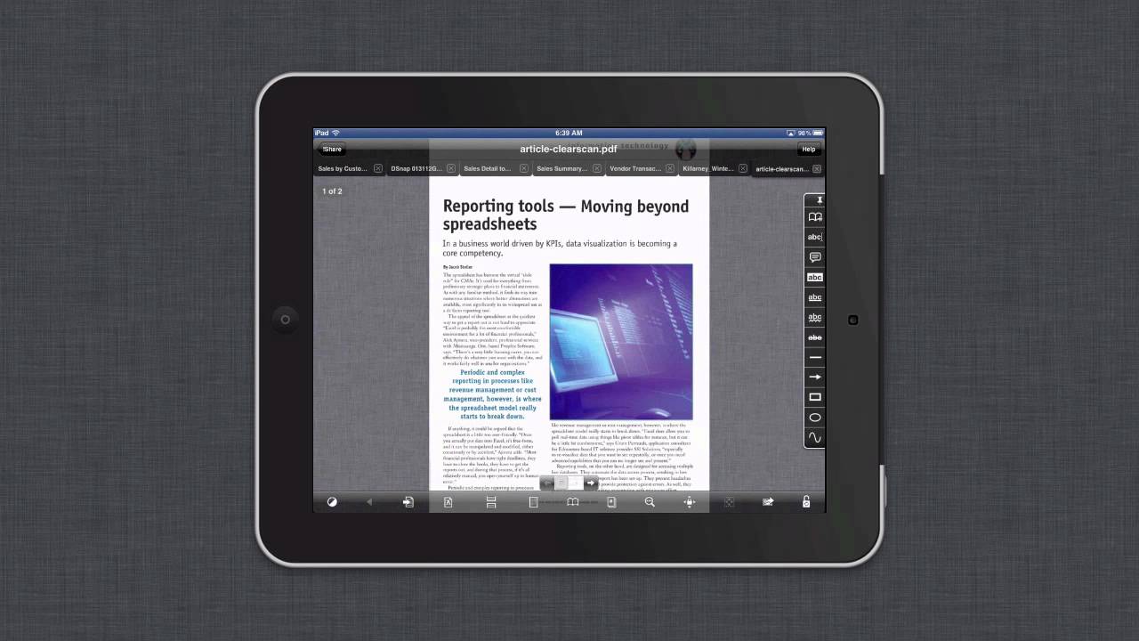 Use GoodReader On The iPad To Go Paperless