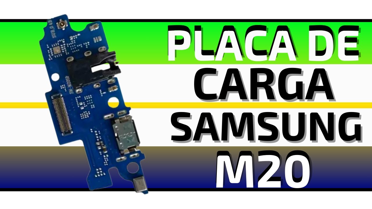 Samsung M20 M205 Como Trocar Conector Carga Microfone Sub Placa Carregamento Connector Charge Abrir