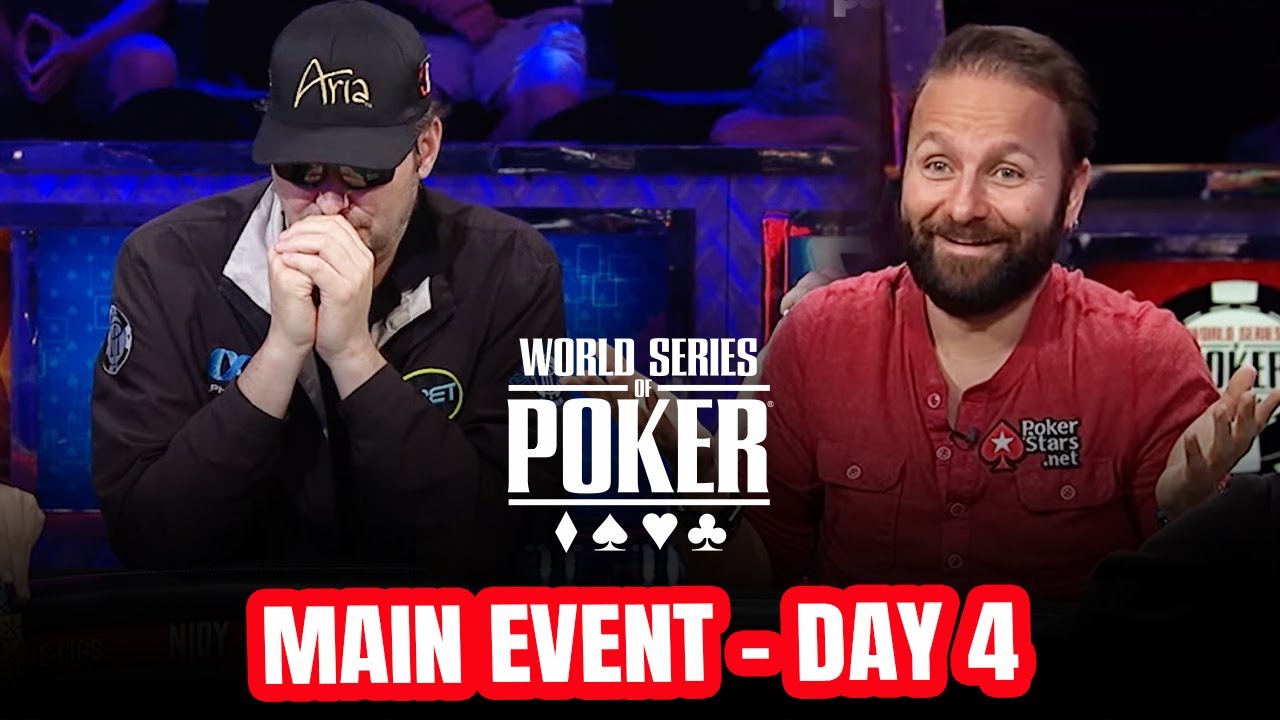 World Series of Poker Main Event 2015 - Day 4 with Phil Hellmuth & Daniel Negreanu