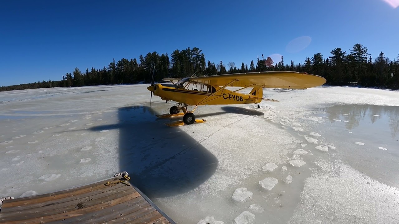 Super Cub Ski flying
