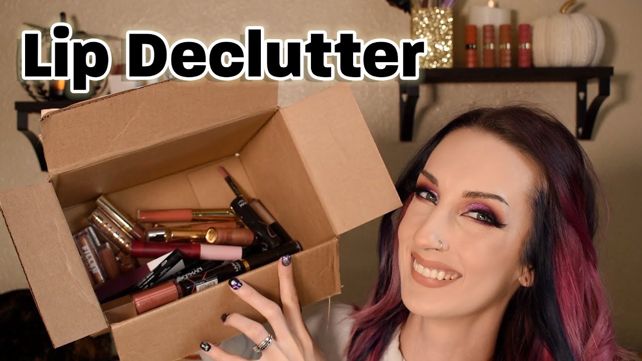 HUGE Lip Declutter | Bree Marie Beauty