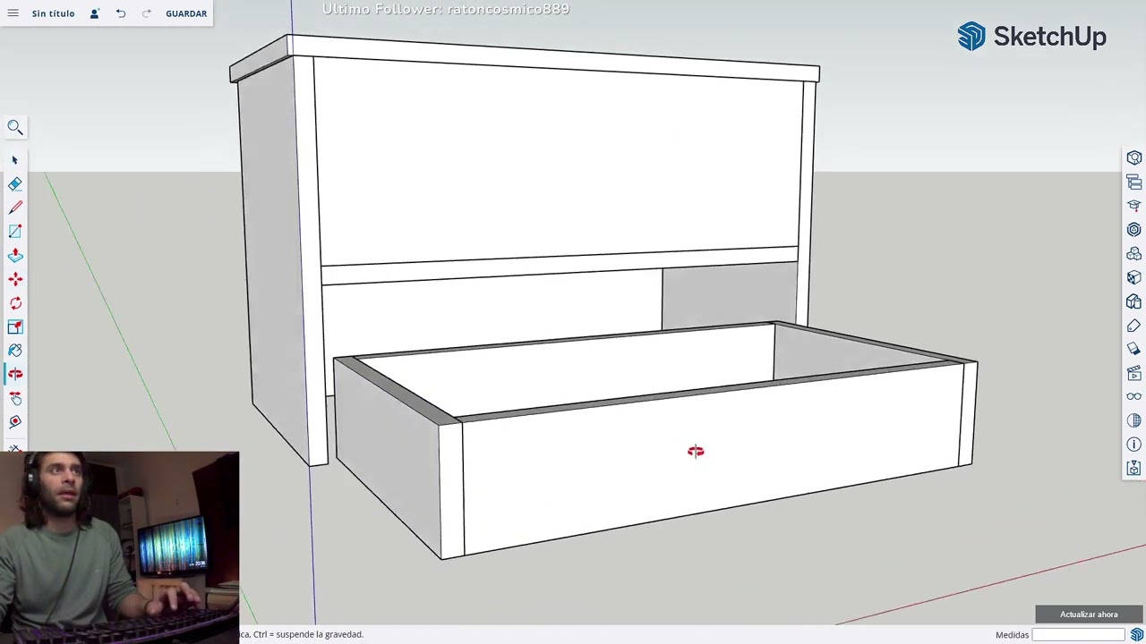 CURSO DE SKETCH UP PARA CARPINTERIA - 2RA CLASE - MESITA DE LUZ FLOTANTE