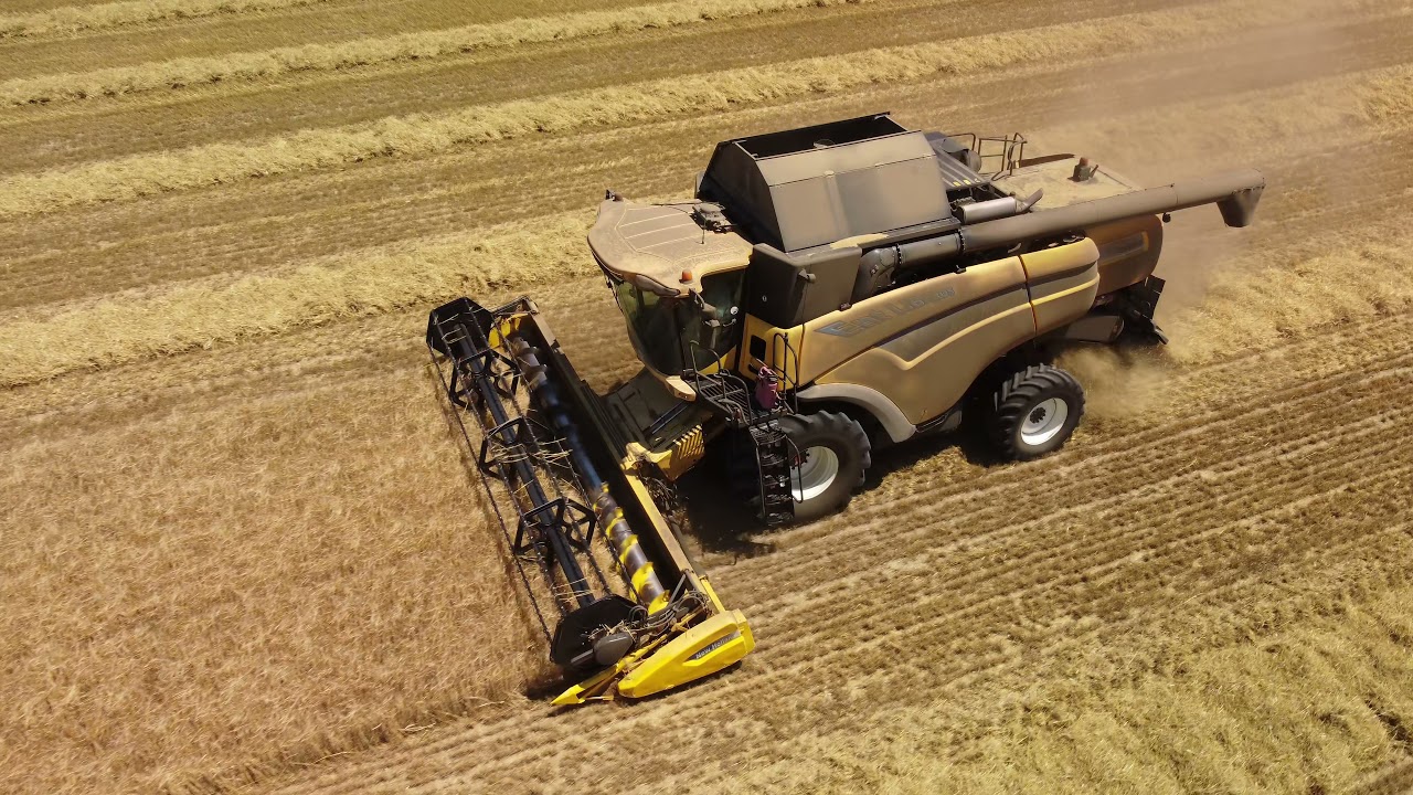Cosechadora New Holland CX8090 y corte Varifeed. New Holland CX8090 Combine Harvester Varifeed Cut