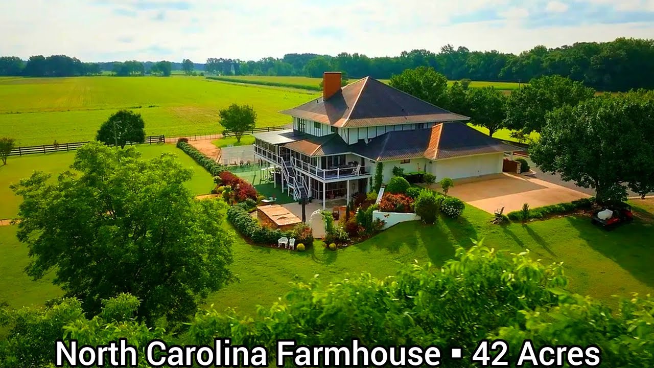 North Carolina Farms For Sale | 42 Acres | North Carolina Luxury Farmhouse | Luxury Farms Land