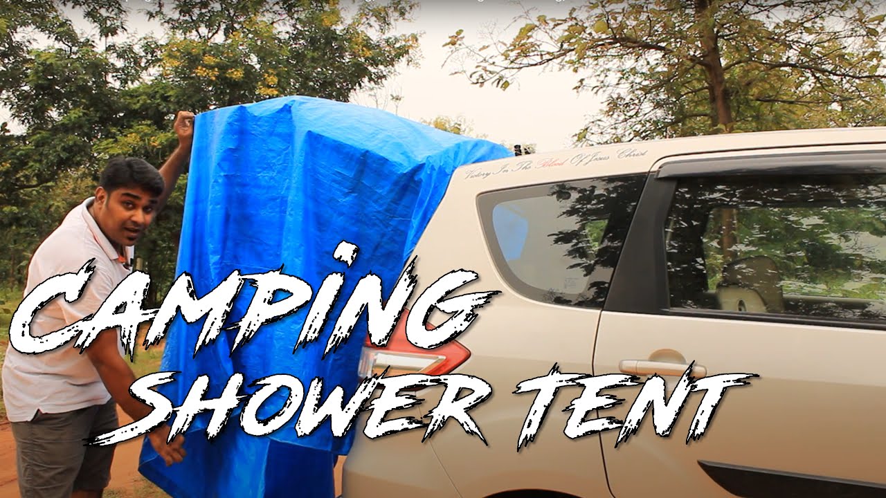 Car Camping, Van Life In India, Portable Camping Shower Tent, Quechua ShowerBag, Decathlon ShowerBag