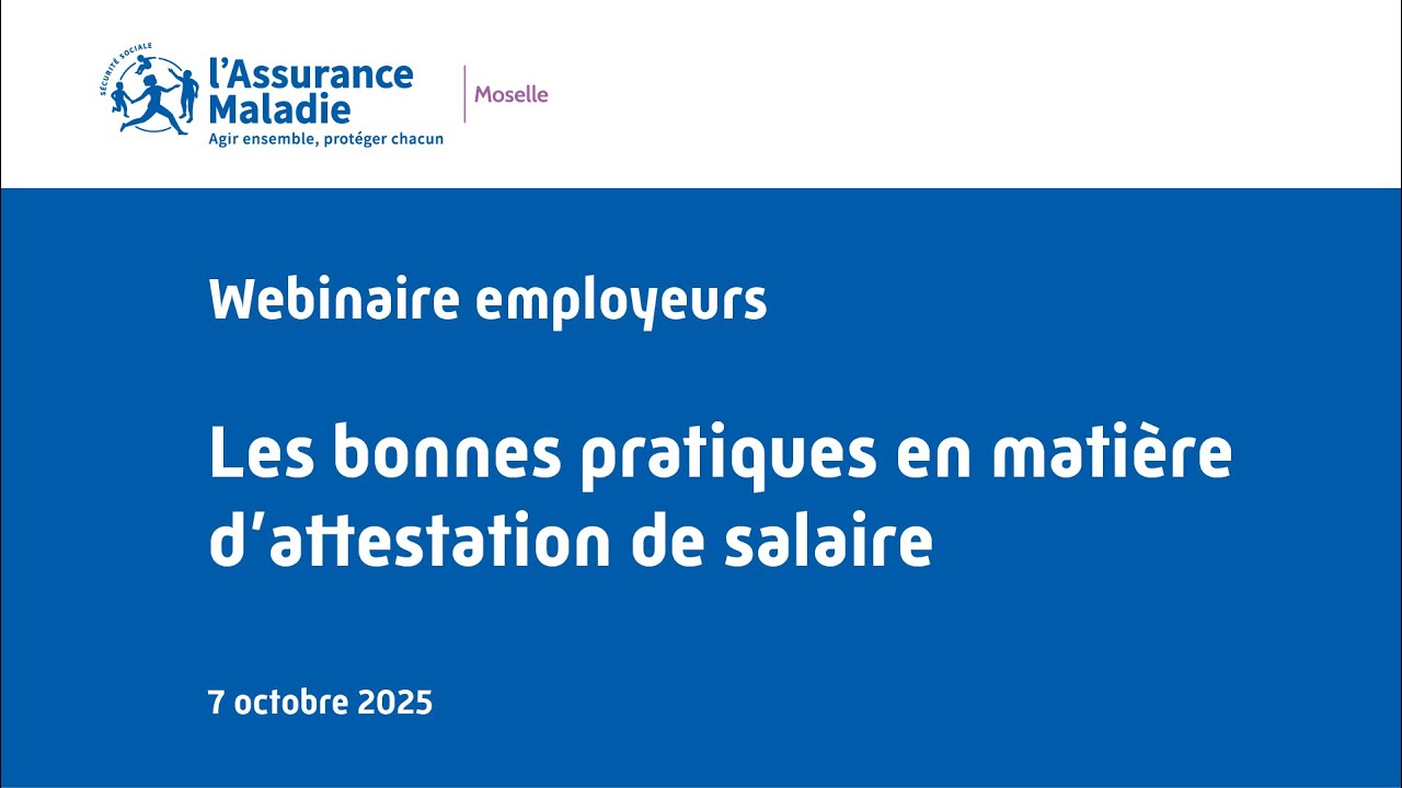 Replay webinaire employeurs : les bonnes pratiques en matière d'attestation de salaire du 07/10/25