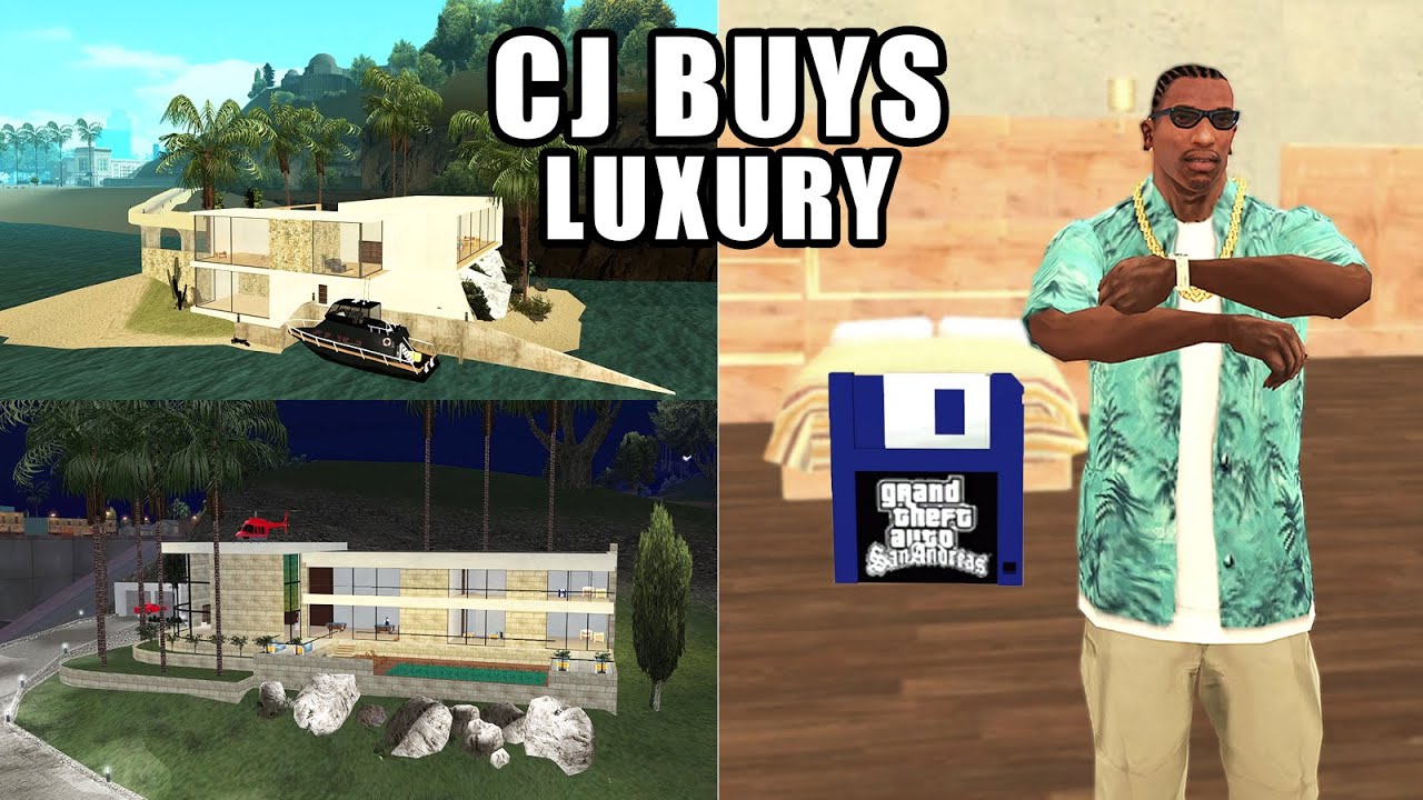CJ купил НОВУЮ элитную недвижимость в GTA San Andreas! (мод Rich Life)