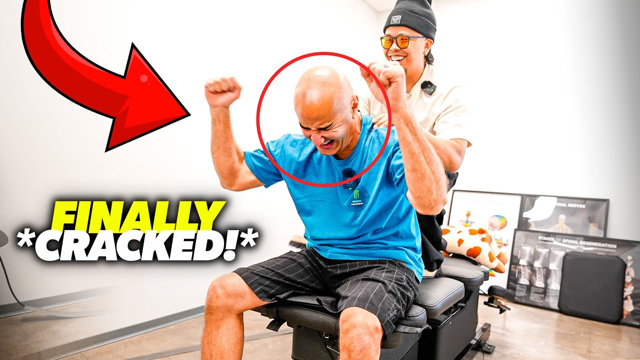 NECK *FINALLY CRACKS* CORRECTLY AFTER 10 YEARS‼️😱 | Severe Spine Trauma | Asmr Chiropractic | Tubio