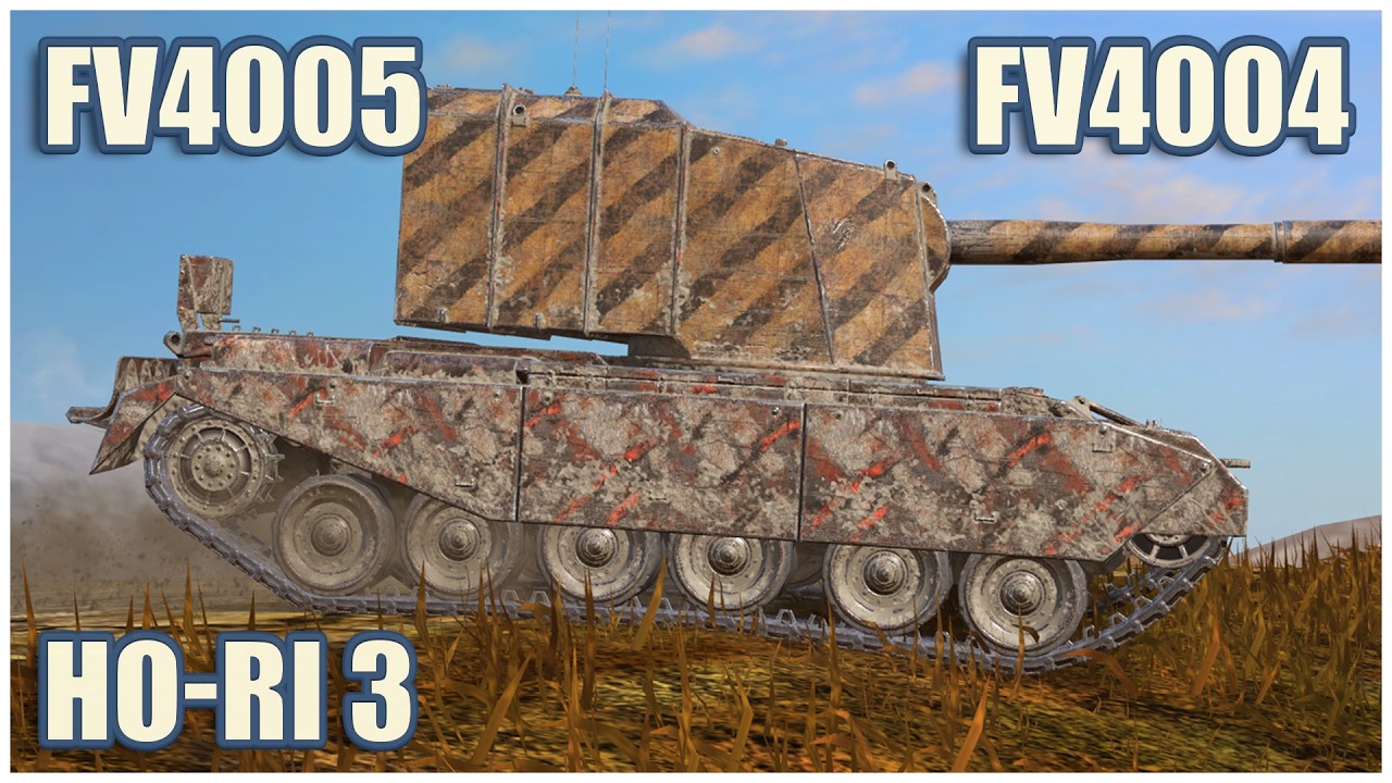 Ho-Ri Type III, FV4005 & FV4004 Conway • WoT Blitz Gameplay