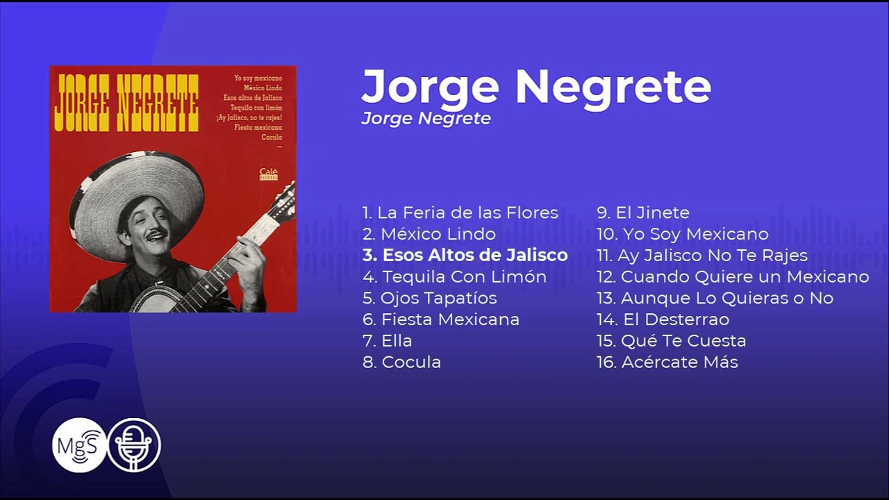Jorge Negrete - Jorge Negrete (álbum completo - full album)