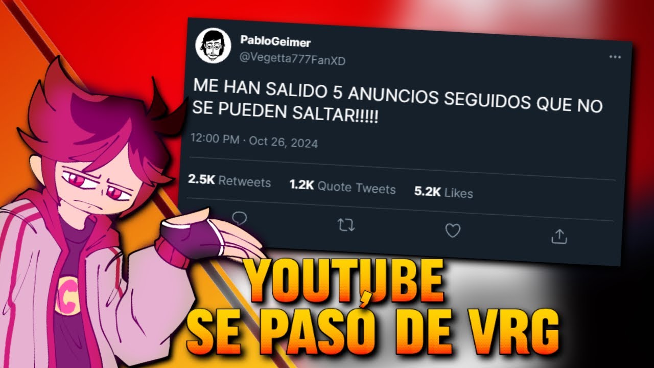 YOUTUBE se ha Pasado de VRG