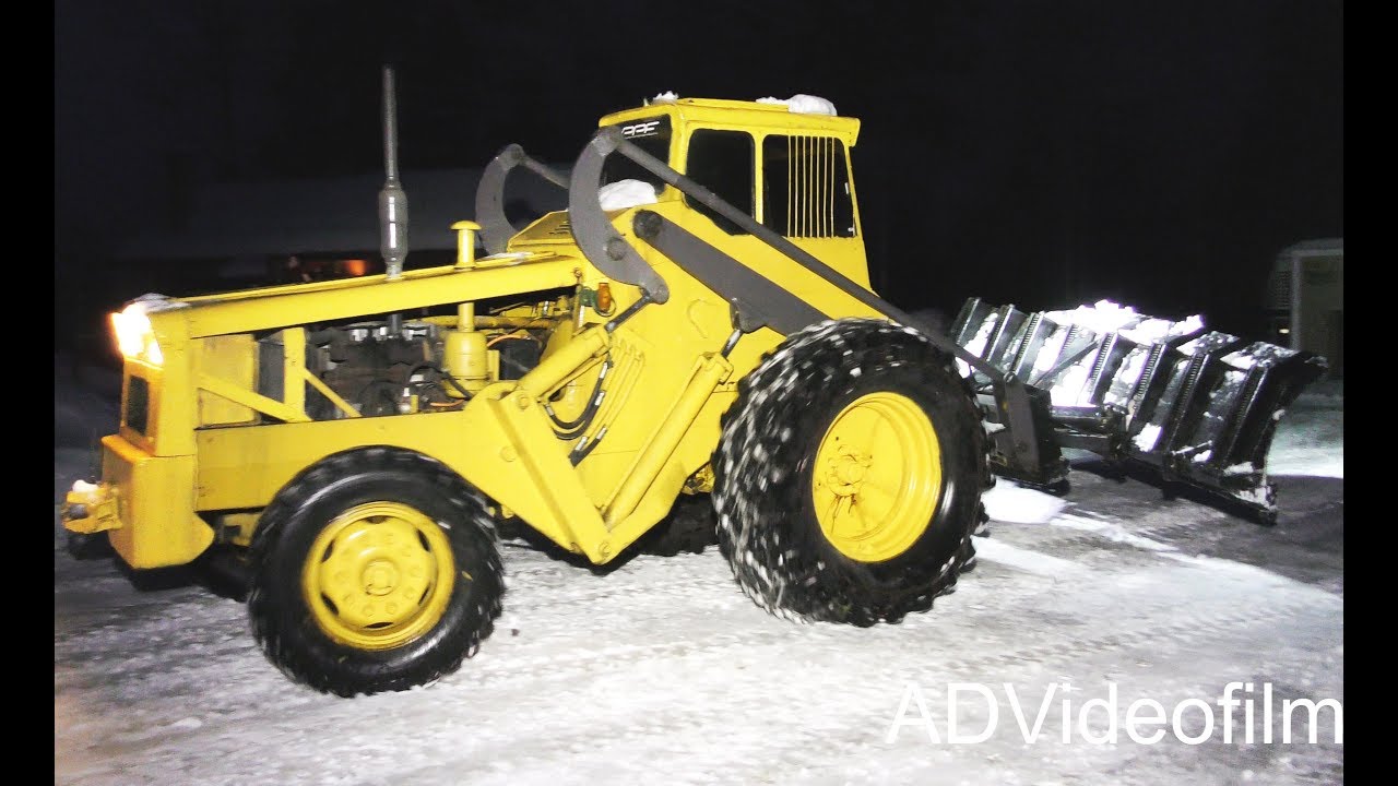 Volvo BM 218 td - Snow clearing - Classic wheel loader -  Sweden - 4K