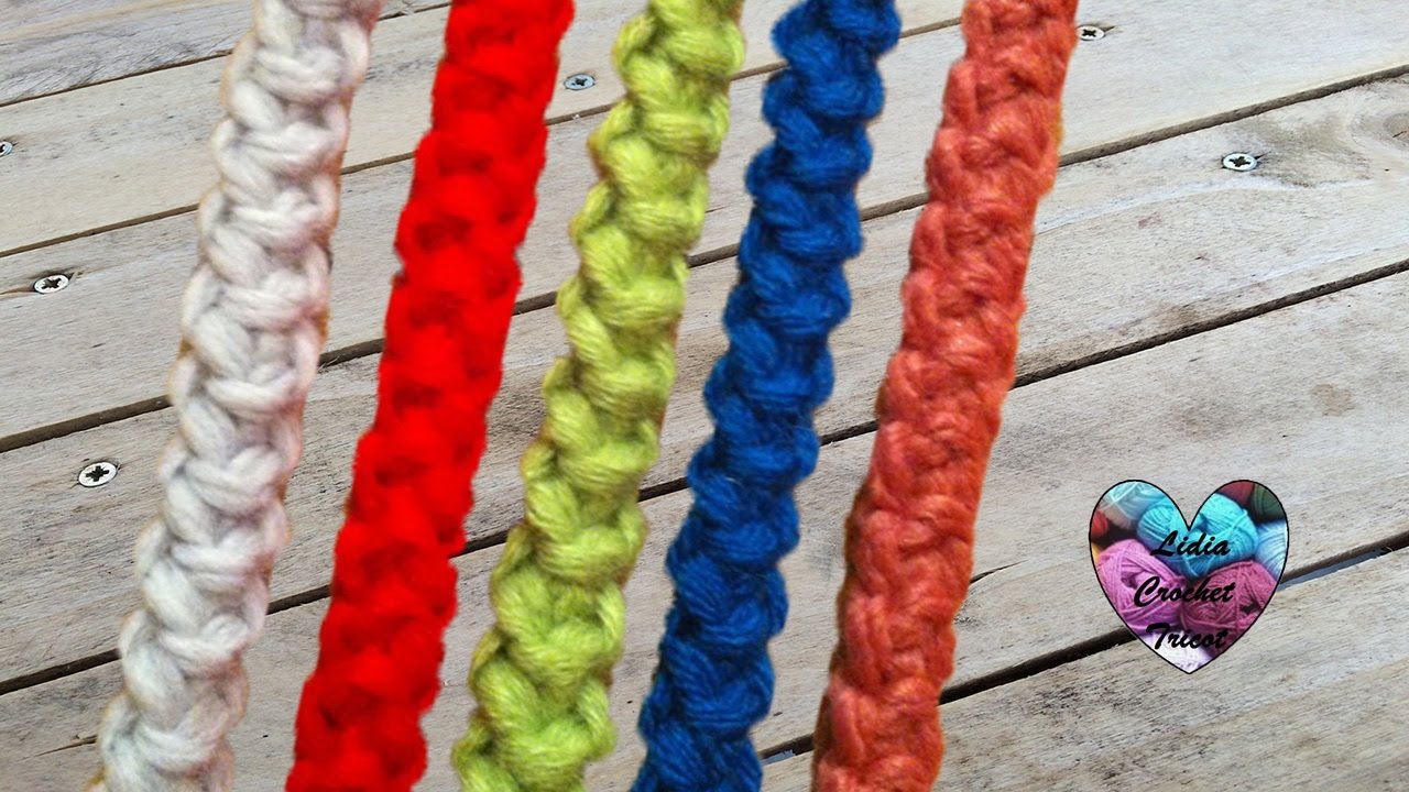 Cordon roumain très facile crochet / Cordon rumano tejido a crochet