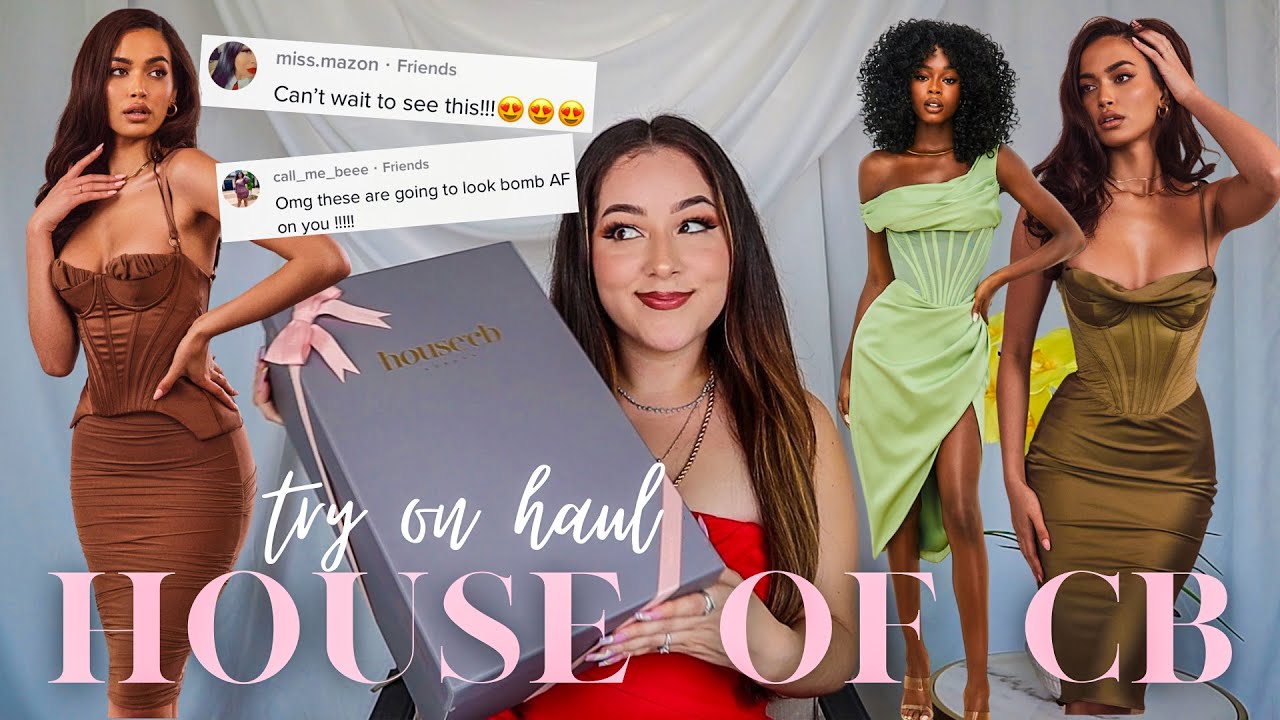 HOUSE of CB try on haul | SIZE LARGE | WEDDING GUEST DRESSES